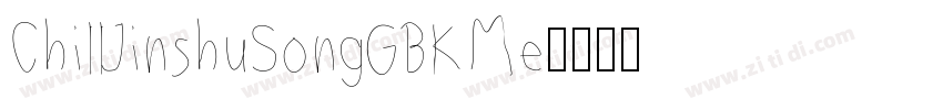 ChillJinshuSongGBKMe字体转换