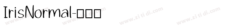 IrisNormal字体转换