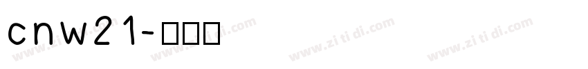 cnw21字体转换