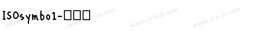 ISOsymbo1字体转换