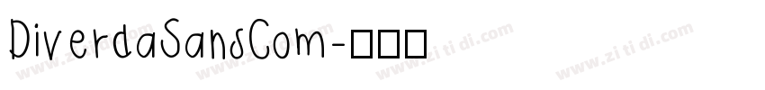 DiverdaSansCom字体转换