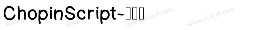 ChopinScript字体转换