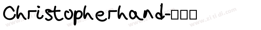 Christopherhand字体转换