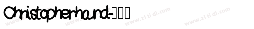 Christopherhand字体转换