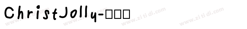 ChristJolly字体转换