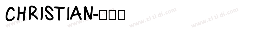CHRISTIAN字体转换