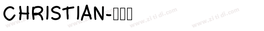 CHRISTIAN字体转换