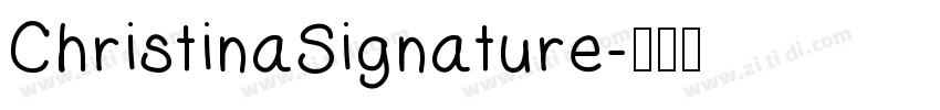 ChristinaSignature字体转换