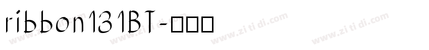 ribbon131BT字体转换
