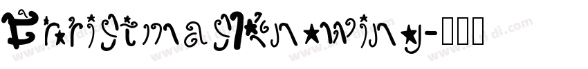 ChristmasKnowing字体转换