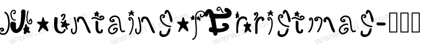 MountainsofChristmas字体转换