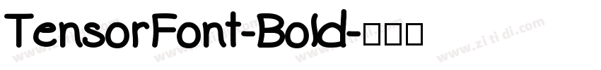 TensorFont-Bold字体转换