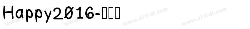 Happy2016字体转换