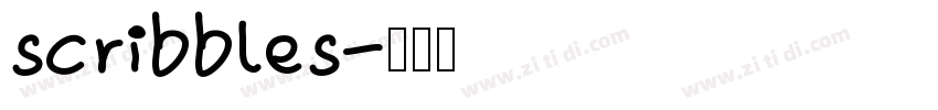 scribbles字体转换