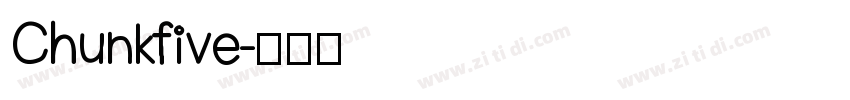 Chunkfive字体转换