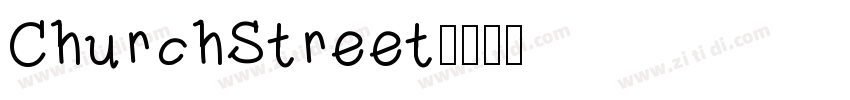ChurchStreet字体转换