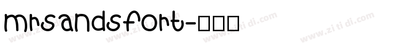 mrsandsfort字体转换