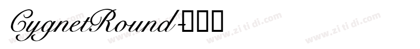 CygnetRound字体转换