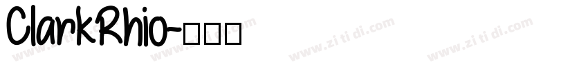 ClarkRhio字体转换