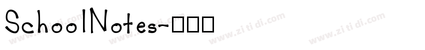 SchoolNotes字体转换