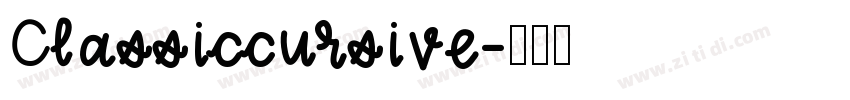 Classiccursive字体转换