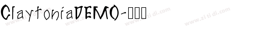ClaytoniaDEMO字体转换
