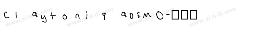 ClaytoniaDEMO字体转换