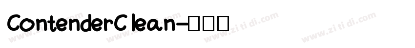 ContenderClean字体转换