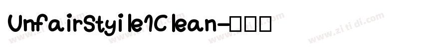 UnfairStyile1Clean字体转换