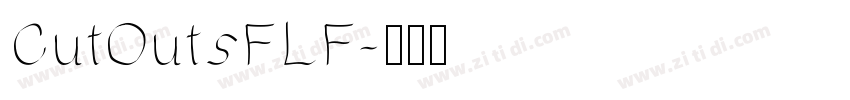 CutOutsFLF字体转换