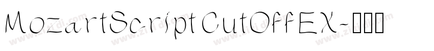 MozartScriptCutOffEX字体转换