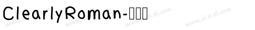 ClearlyRoman字体转换