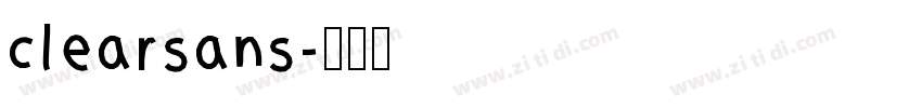 clearsans字体转换
