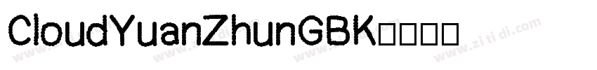 CloudYuanZhunGBK字体转换