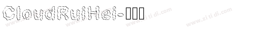 CloudRuiHei字体转换