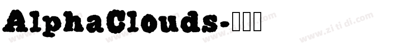 AlphaClouds字体转换