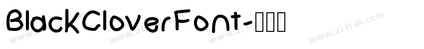 BlackCloverFont字体转换