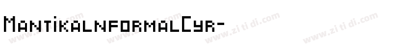 MantikalnformalCyr字体转换