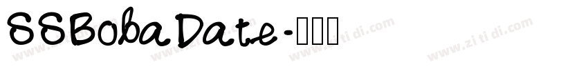 SSBobaDate字体转换