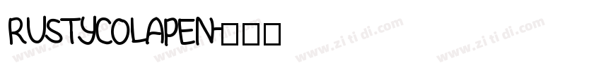 RustyColaPen字体转换