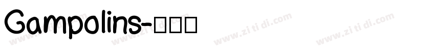 Gampolins字体转换