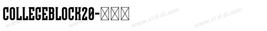 CollegeBlock20字体转换