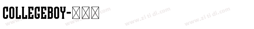 CollegeBoy字体转换