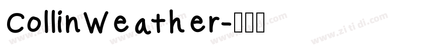 CollinWeather字体转换