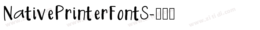 NativePrinterFontS字体转换
