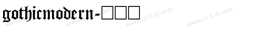 gothicmodern字体转换