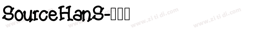 SourceHanS字体转换