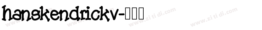 hanskendrickv字体转换
