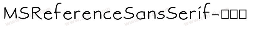 MSReferenceSansSerif字体转换