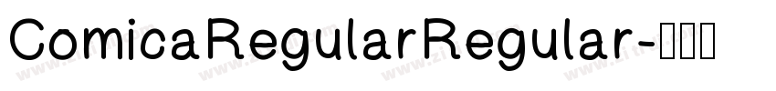 ComicaRegularRegular字体转换